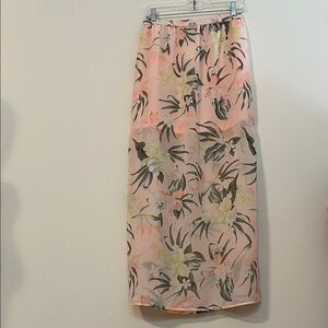 NWT H&M Divided Pastel Floral Maxi Skirt